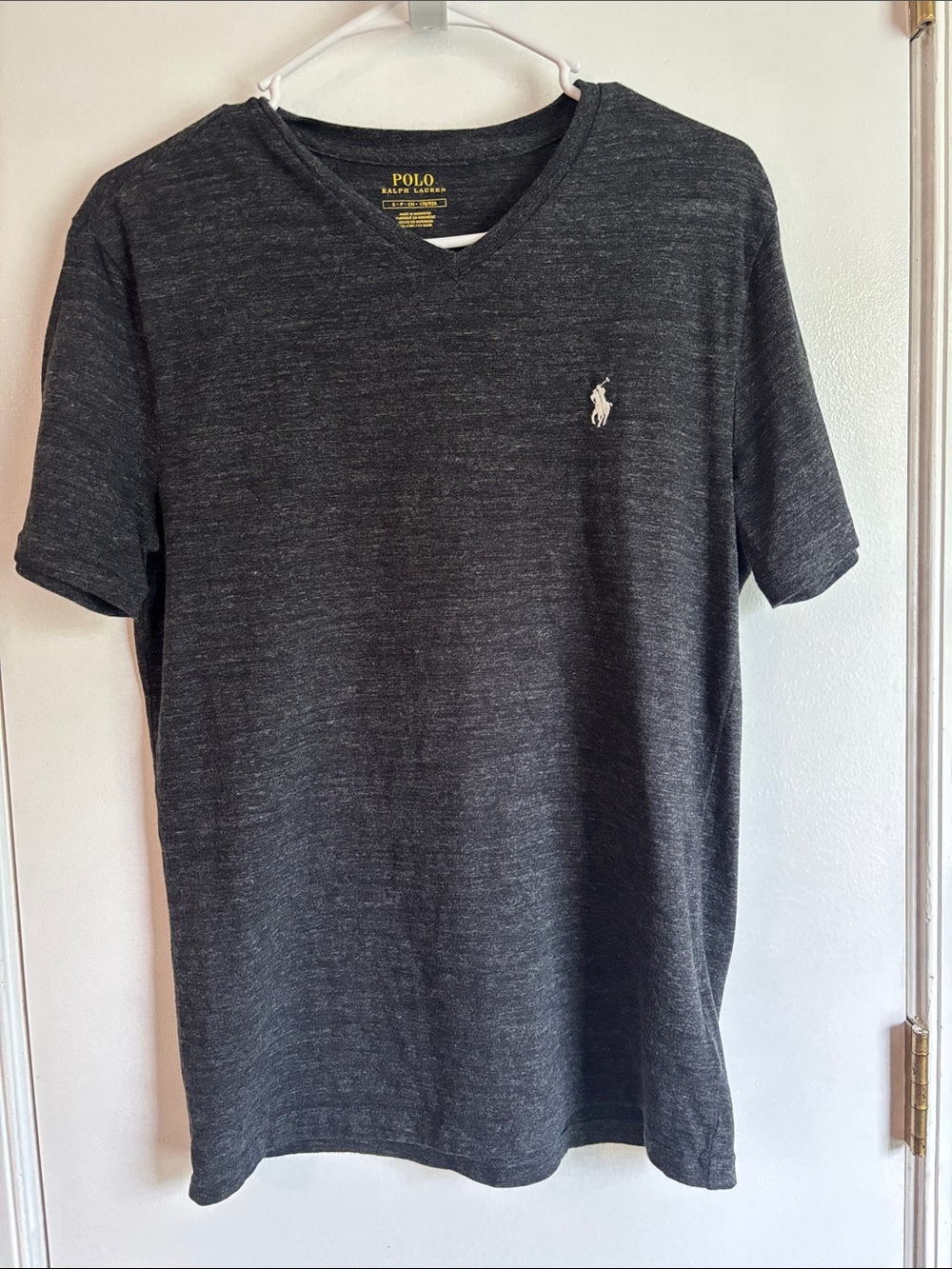 Polo by Ralph Lauren Dark Charcoal Heather V-Neck Tee